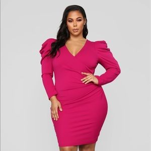 Fashion Nova Show Me How To Love Dress - Magenta